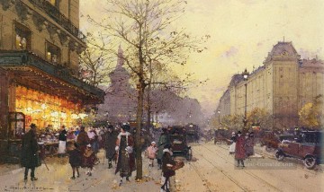 el descanso en la marcha Ölbilder verkaufen - Place de la République PARIS Eugene Galien Laloue